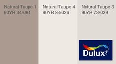 three different logos for natural taupe and duuxx