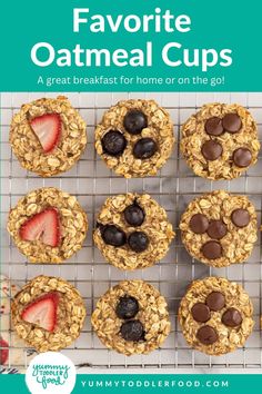 an image of some oatmeal cups on a rack