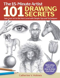 the cover of the book, the 15 - minute artist's 101 drawing secrets