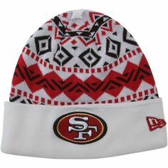 New Era San Francisco 49ers Ivory Cuffed Knit Beanie 49ers Apparel, 49ers Outfit, Sf Niners, Frank Gore, Head Games, 49ers Fans, Football Cheer, Platform Wedges Shoes, Best Football Team