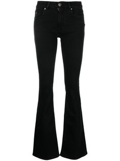 black stretch-cotton denim logo plaque flared design concealed fly and button fastening classic five pockets straight hem Modern Black Flare Jeans With Five Pockets, Classic Cotton Flare Jeans, Classic Black Mid-rise Flare Jeans, Modern Black Mid-rise Flare Jeans, Classic Black Flare Jeans, Classic Black Flare Jeans For Work, Classic Black Flare Jeans For Office, Black Cotton Flare Jeans, Jeans Png