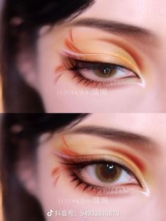 Rengoku Makeup Inspired, Wrist Tattoo Ideas, Membentuk Alis, Anime Eye Makeup, Anime Makeup, Make Up Inspiration, Korean Eye Makeup