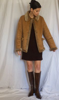 Y2K Shearling Jacket in Tan  Best quality and fit So soft ad warm  Classic winter staple LOVE Excellent condition  Fits : XS-S (marked size S) (model wearing XS) Material :100% polyester Womens Jackets, Shearling Jacket, S Models, Autumn Winter Fashion, Winter Fashion, Greece, Fall Winter, Jackets & Coats, Models