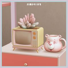 Ts4cc Build, Sims41ife Cc, Sims4 Mod, Pastel Interior Design, Pastel Interior, Growing Together, Vintage Video, Vintage Video Games, Sims 4 Mods Clothes