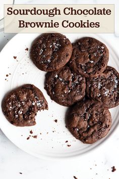 Sourdough Discard Cookies, Discard Cookies, Using Sourdough Starter, Recipe Using Sourdough Starter, Sourdough Bread Starter, Chocolate Brownie Cookies, Sourdough Starter Discard Recipe, Discard Recipe, Sourdough Starter Discard