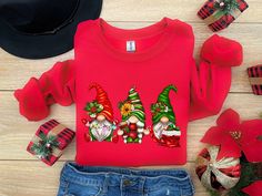 Christmas Dwarfs Sweatshirt, Christmas Ornament Gnomes Sweater, Christmas Tree Gnomes Sweatshirt, Christmas Sweathirt, Christmas Gift, Funyy - How To Order ----- 1-) Please, check and review all the photos. 2-) Choose your t-shirt size and color. *We use more than one brand product. Different styles of shirts may have different shades of same color choice due to different manufacturer brands. *For this reason, we recommend you to match shirts from the same styles if you want precisely matching colors (ex. Unisex, V-necks, Toddler, etc.). 3-) Click add to cart. You can go back to add more shirts. 4-)Click "Proceed to check out". 5-)When you check out, you can add a note to seller for any request. ----- Unisex Shirts ----- * Unisex t shirt fits like a well-loved favorite, featuring a crew ne Gnomes Sweater, Christmas Tree Gnomes, Tree Gnomes, Matching Colors, Sweatshirt Christmas, Shirt Fits, Unisex Shirts, Christmas Sweatshirts, Baby Bodysuit