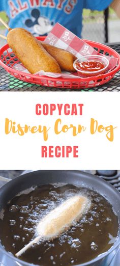 copycat disney corn dog recipe is the perfect meal for kids and adults to enjoy