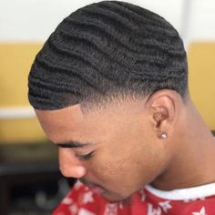 Waves Hairstyle, Black Hair Cuts, Waves Haircut, Fresh Cuts, Men Cave, Hair Unit, Pompadour Hairstyle