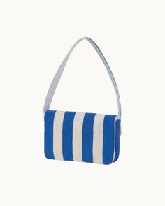 The bag you NEED to elevate any of your outfits! The Springtime: Blue & White Striped Beaded Shoulder Bag is the most chic and fun bag to intermix into your personal style. Handmade with cotton and glass beads. Beaded Shoulder Bag, Fun Bags, Spring Time, White Stripe, Glass Beads, Blue White, Personal Style, Blue And White, Shoulder Bag