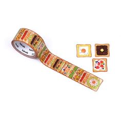 TOAST | Bande Washi Tape Masking Tape Sticker Roll BDA606 200 Stickers - The Stationery Life! Washi Tape Stickers, Tape Stickers, Tape Sticker, Unique Gift Wrapping, Japanese Stationery, Best Of Both Worlds, Comfort And Joy, Stationery Collection, Themed Crafts