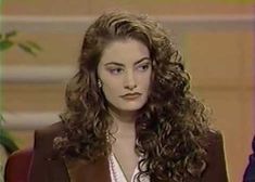 Curly Celebrities, Youtube Hair, 90s Hairstyles, Twin Peaks, Dream Hair, Long Curly Hair, Curly Girl, The Cast, Long Curly