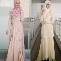 baju nikah - Google Search Dress Pengantin, Nikah Wedding, Muslim Wedding Gown, Model Hijab, Tutorial Hijab Pashmina, Fesyen Islam