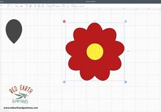 an image of a red flower in the middle of a screen shot with text below it