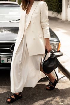 White Blazer Outfits, White Coat, Mode Inspo, Blazer Outfits, 가을 패션, White Blazer, Inspiration Mode, Looks Style