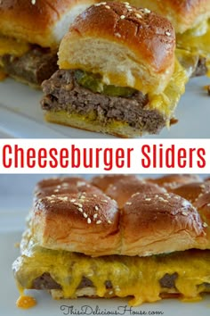 cheeseburger sliders are the perfect appetizer for any family to enjoy