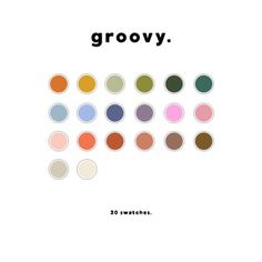 the cover of grooy magazine with different colors