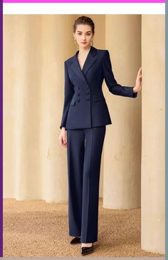 Outfit Formal Mujer, Black Pantsuit, Branded Outfits, Polished Style, Lantern Sleeve Dress, Life Tips, Beauty And Lifestyle