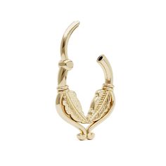 The double feather daith hoop earring is handcrafted from 14k solid gold and is an essential styling piece. A modern update on the classic hoop, it's the perfect piece to wear in your daith for an elegant touch. The hoop features a durable clicker mechanism that makes it easy to insert and remove. Materials: • 14K Solid Gold - Available in yellow, rose or white gold Item sold singly. Elegant Adjustable Small Hoop Septum Ring, Daith Heart Jewelry, Daith Piercing Jewelry Cat, White Gold Daith Jewelry, Rose Gold Daith Jewelry, Daith Earrings Heart, Daith Ring, Daith Hoop, Daith Rings