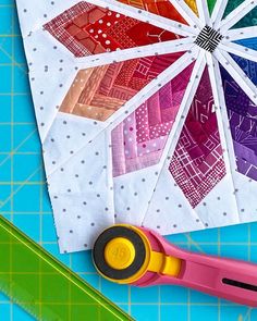 Colorburst Quilt Block PDF Pattern – Sassafras Lane Designs Foundation Paper Piecing Tutorial, Circle Quilt Patterns, Paper Piecing Tutorial, Color Wheels, Block Quilts, Mini Quilt Patterns, Paper Pieced Quilt Patterns, Foundation Paper Piecing Patterns, Quilt Modern