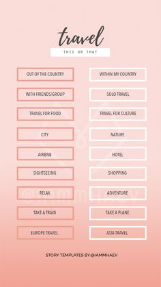 the menu for food is shown in pink and white