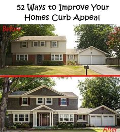 before and after pictures of a house