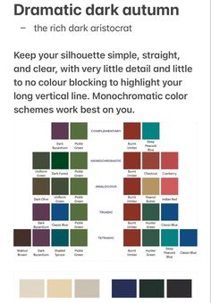 Dark Autumn Celebrities, Dark Autumn Palette, Dark Autumn Colors, Twilight Autumn, Pantone Autumn, Deep Autumn Palette, Autumn Color Palette Fashion, Deep Autumn Color Palette, Blue Autumn