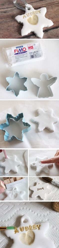 the process for making paper snowflakes is shown