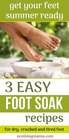 Get your feet summer ready with an at-home foot soak to help remove dead skin and soften feet. This relaxing DIY home remedy is an easy and natural treatment for calluses that will leave you with sandal season calibur smooth feet. Home Foot Soak, Pedicure Soak, Diy Foot Soak, Foot Soak Recipe, Diy Pedicure, Skin Care Routine For 20s, Pedicure At Home, Natural Healing Remedies, Diy Remedies