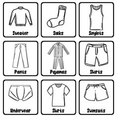 the different types of clothes for children to wear on their own bodysuits and shorts