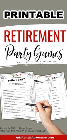 Printable Retirement Party Games Retirement Party For Principal, Retirement Party Menu Ideas, Backyard Retirement Party, School Teacher Retirement Party Ideas, How To Throw A Retirement Party, Retirement Bbq Party Ideas, Games To Play At Retirement Party, Retirement Party Ideas Teacher, Post Office Retirement Party Ideas