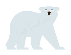 free printable polar bear template Winter Crafts Preschool