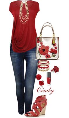 "Spring" by cindy32tn on Polyvore Mode Tips, Stitch Fix Outfits, Cooler Look, Fashion Mode, Jean Outfits, Street Fashion, Spring Summer Fashion, Casual Chic