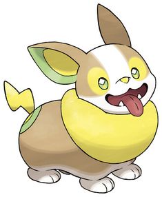 a very cute looking pokemon character with its tongue out and eyes wide open in front of the camera