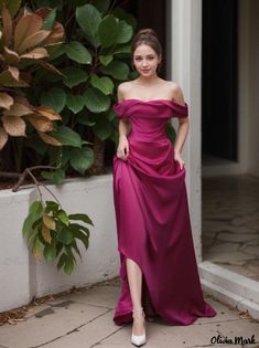 Olivia Mark - Elegant Morning Dress for the Modern Bride Silk Maxi Dresses, Light Wedding Dresses, Hot Prom Dress, Dresses Short Sleeve, Strapless Long Dress, Morning Dress, Prom Dresses Long Pink, Elegant Party Dresses, The Modern Bride