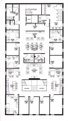 the floor plan for an office building