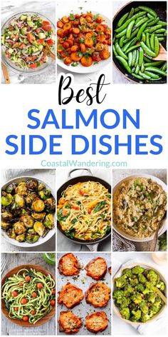 the best salmon side dishes with text overlay