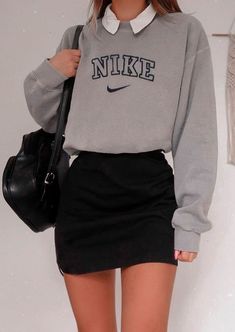 Athstetic Outfits, Pastel Outfit, Nike Sweater, Teenage Fashion Outfits