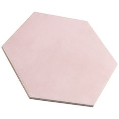 a white hexagonal tile on a white background