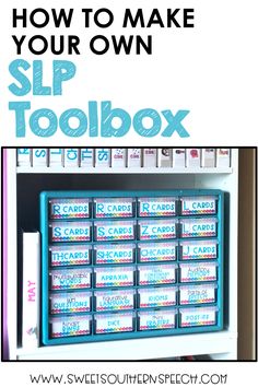 Slp Office Organization, Speech Therapy Organization, Speech Classroom, Speech Therapy Room, Articulation Cards, Slp Materials, Play Therapy Techniques