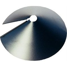 a circular metal object on a white background