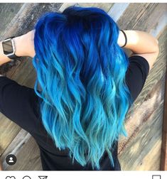 Teal Hair Styles, Shades Of Blue Hair, Blue Hairstyles, Blonde Ombre Hair, Brown Ombre Hair, Cute Hair Colors, Teal Hair