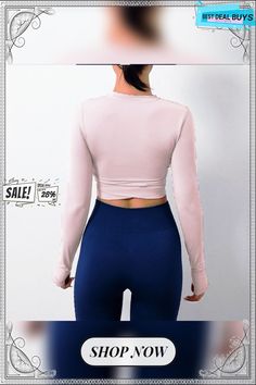 Women's Running Shirt Crop Top Thumbhole Long Sleeve Tee Tshirt Athletic Spandex Breathable Quick Dry Moisture Wicking Running Active Training Walking Sportswear Activewear Solid Colored Pink White Long Sleeve Running Shirt, Sportswear Activewear, Shirt Crop Top, Running Shirts, Thumb Holes, Running Women, Long Sleeve Tee, Quick Dry, Moisture Wicking