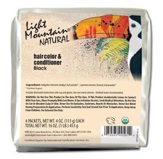 LIGHT MOUNTAIN Natural Hair Color Bulk, Black, 16 Oz Light Mountain Henna, Hair Dye For Men, Henna Leaves, Henna Hair Color, Dyed Hair Men, Organic Henna, Black Hair Dye, Natural Conditioner