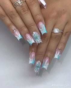 Nail Art Drawing, Purple Acrylic Nails, Formal Nails, Long Acrylic Nail Designs, Blue Acrylic Nails, Winter Nails Acrylic, Girly Acrylic Nails, Cute Acrylic Nail Designs, French Tip Acrylic Nails