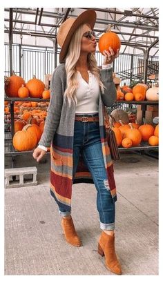 Ankle Boots Fashion Outfits, Cozy Cardigan Outfit, Cardigan Outfit Ideas, Fall Outfits With Hats, Fall Outfits For School, Cardigan Outfit, Outfit Ideas For Women, Trendy Fall Outfits