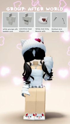 Curly Low Pigtails, Low Pigtails, Cute Baddie Outfits, Cute Cheap Outfits, Roblox Skin, Red Beanie, Aesthetic Roblox Royale High Outfits, Baddie Outfits Ideas