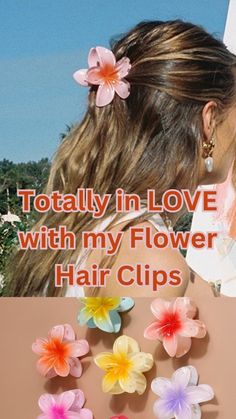 I'm in love with my flower hair clip, and you absolutely need to get one too! Perfect for adding that cute, summery touch to your hairstyles! Flower Hair Clip, I'm In Love, Flower Hair Clips, Summer Makeup, Flower Hair, My Flower, Flowers In Hair, Summer Hairstyles, Get One