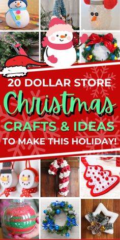 20 dollar store christmas crafts and ideas to make this holiday