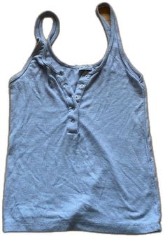 Blue Cotton Buttoned Tank Top, Light Blue Everyday Tops With Buttons, Everyday Light Blue Tops With Buttons, Everyday Blue Tops With Buttons, Pacsun Tops, Pacsun, Color Blue, Button Up, Sun