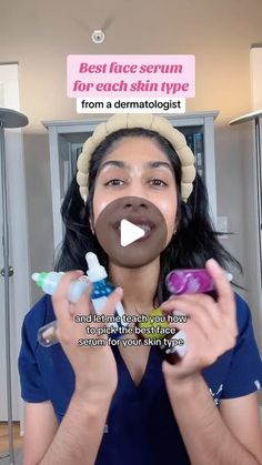 Dr. Neera Nathan on Instagram: "Confused on how to pick the right serum?

I’m a dermatologist and here’s how to pick the best serum for your skin type.

For textured skin or large pores, try using a niacinamide serum like the Ordinary Niacinamide 10% or Paula’s Choice 10% Niacinamide Booster. Niacinamide also pairs well with other actives that help smooth texture and minimize pore appearance, like retinoids or exfoliating acids. 

For wrinkles or fine lines, peptides are the way to go. Peptides may help stimulate collagen to improve fine lines and some peptides (like Argireline) may also help soften expression wrinkles (like 11’s or crow’s feet). Cetaphil Purified Peptides and SkinDeva Argireline 20% with Matrixyl 3000 are both great options. 

For dark spots or hyperpigmentation, look for Dermatologist Skin Care, Ordinary Niacinamide, Best Face Serum, Face Serums, Matrixyl 3000, Best Serum, Natural Body Care, Best Face, Skin Concern